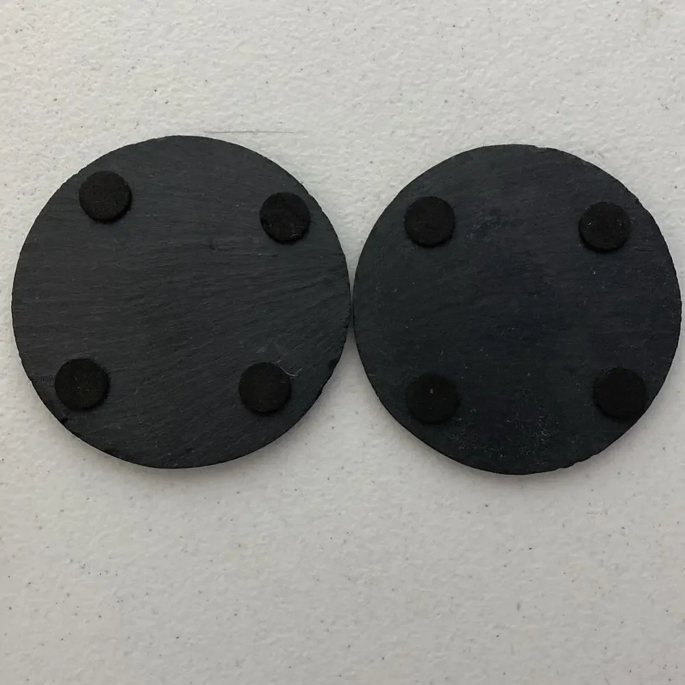 Harley Davidson Willie G. Skull Design Coasters Set of 2 Black Jagged Edge Rock